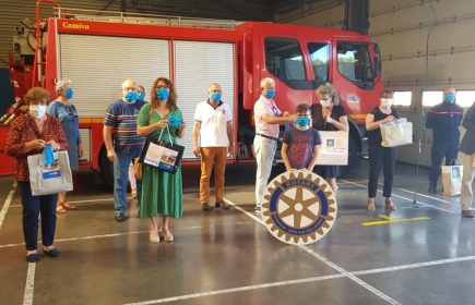 Distribution des masques aux différents EHPAD et aux pompiers à la caserne de Capbreton